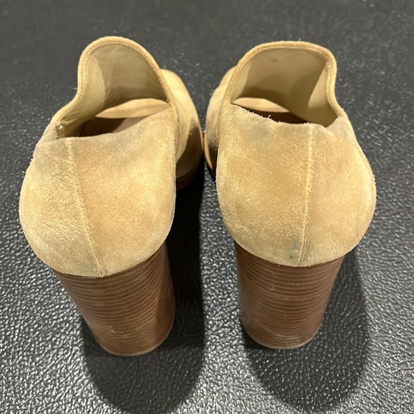 Rag and Bone Myra Suede Peep Toe Block Heels - Picture 5 of 16